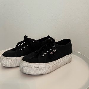 Superga black sneakers